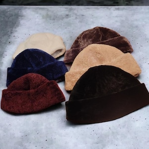 Echtpelz Wintermütze-Handmade Wollmütze für Frauen-Gemütlicher warmer Eimer Hut, Gruppe Verkauf verfügbar