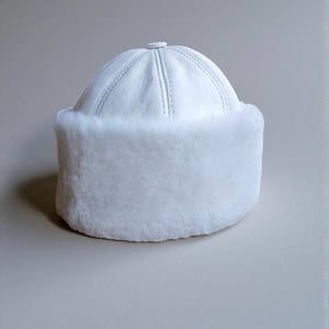Shearling Leopard Winter Hat for Women-Genuine Fur Leather-Warm Fur,Beanie-Luxury Cozy Gift