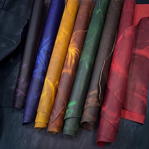 Crazy Horse Leather Sheets, Full Grain Oil Tanned Cowhide, Multiple Colors