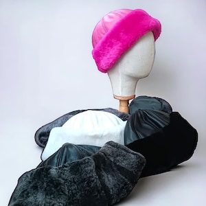 Sheepskin Fur Winter Hat,Real Leather Shearling Ushanka,Cozy Russian Style for Women and Men