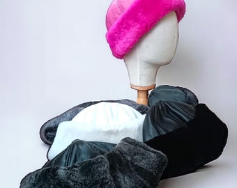 ShearlingWinter Hat,Real ,Cozy Russian Style for Women and Men