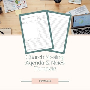 Church Meeting Agenda and Notes Form