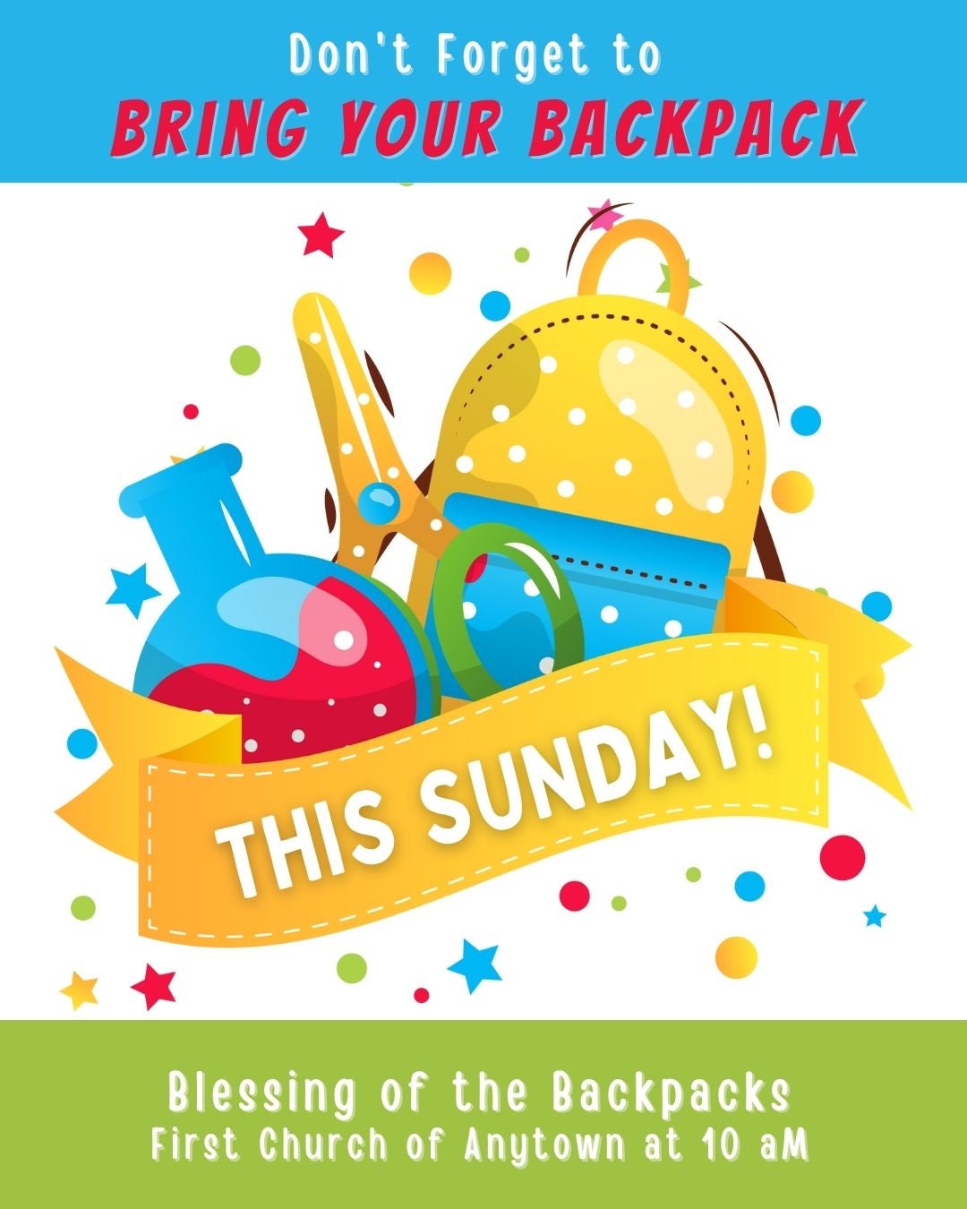 Backpack Blessing Service Blessing of the Backpacks Bundle - Etsy