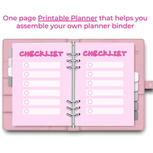 Cute Pink Checklist Planner, A4 Printable to Do List, Girls Teenagers Women, Barbie Style Pink ...