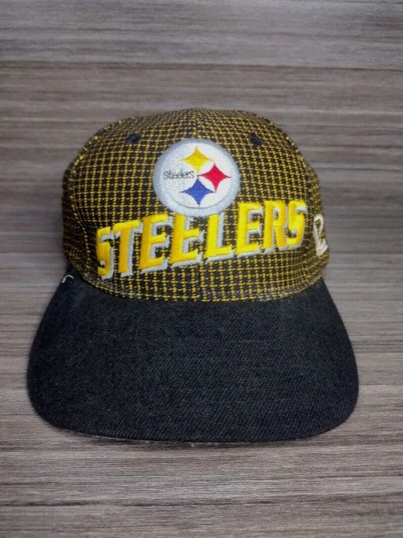 Vintage NFL Pro line Pittsburgh Steelers Logo Write out Hat From 90s