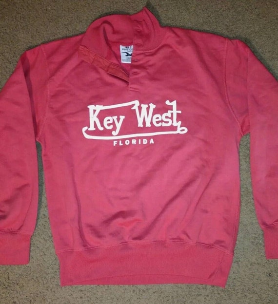 Key West Florida Esy Surf Co. Mens Hoodie Polo Sweatshirt L Etsy