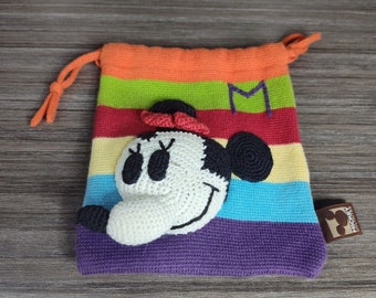 Vintage Mickey Unlimited Minnie Mouse Kosmetyczka Walt Disney Company Zip