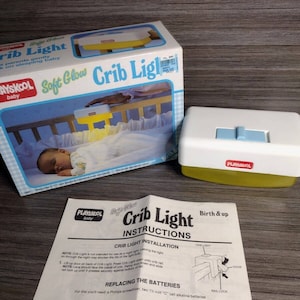 Vintage Playskool Baby Soft Glow Night Light Attachable Crib Toy Vintage 1988