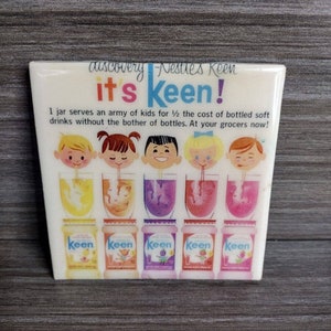 1964 Nestle Keen soft drink mix classic vintage print ad Coaster Tile