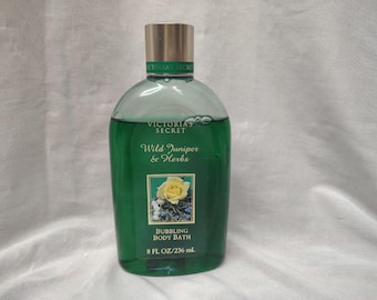 Baño de burbujas corporal vintage Victoria's Secret Wild Juniper & Herbs 8 oz NOS