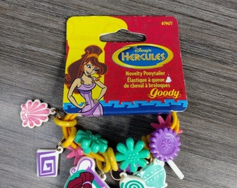 Vintage Goody Disney Hercules Megara Hair Novelty Charms Ponytail Holder 1997