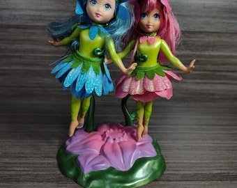 Vintage Barbie Fairytopia 2004 Petal Pixies Fairies Mattel Quilla and Questina