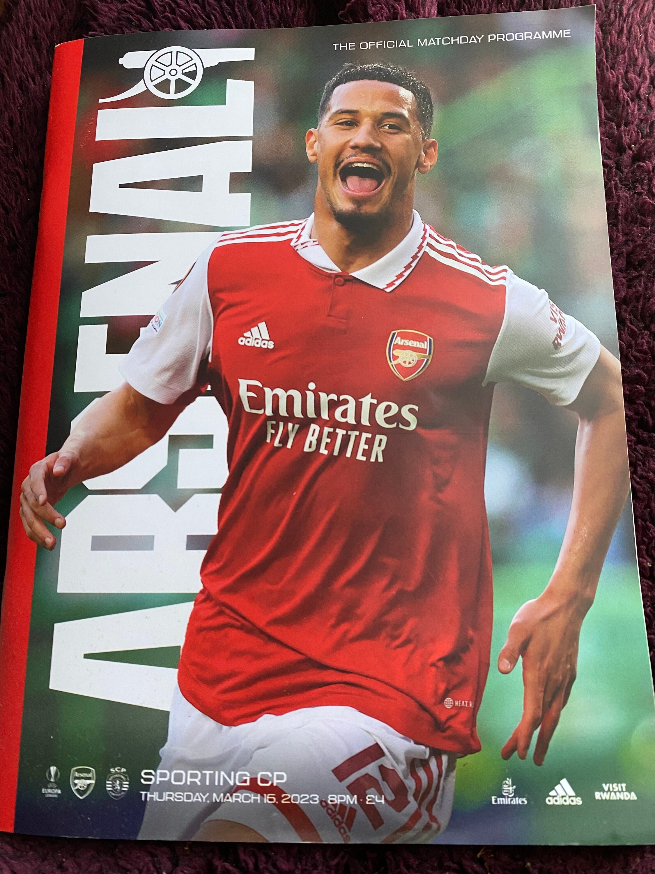 Arsenal Programme - Etsy Hong Kong