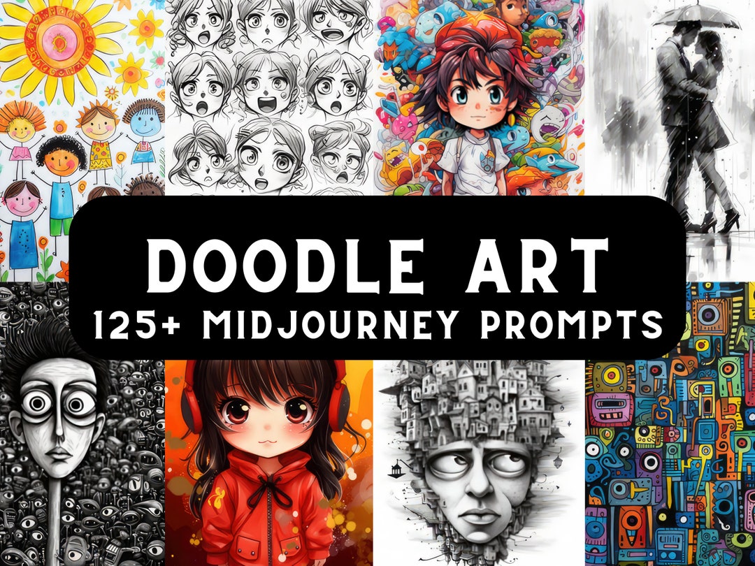 125 Doodle Art MidJourney Prompts, AI Art, Midjourney Prompts ...