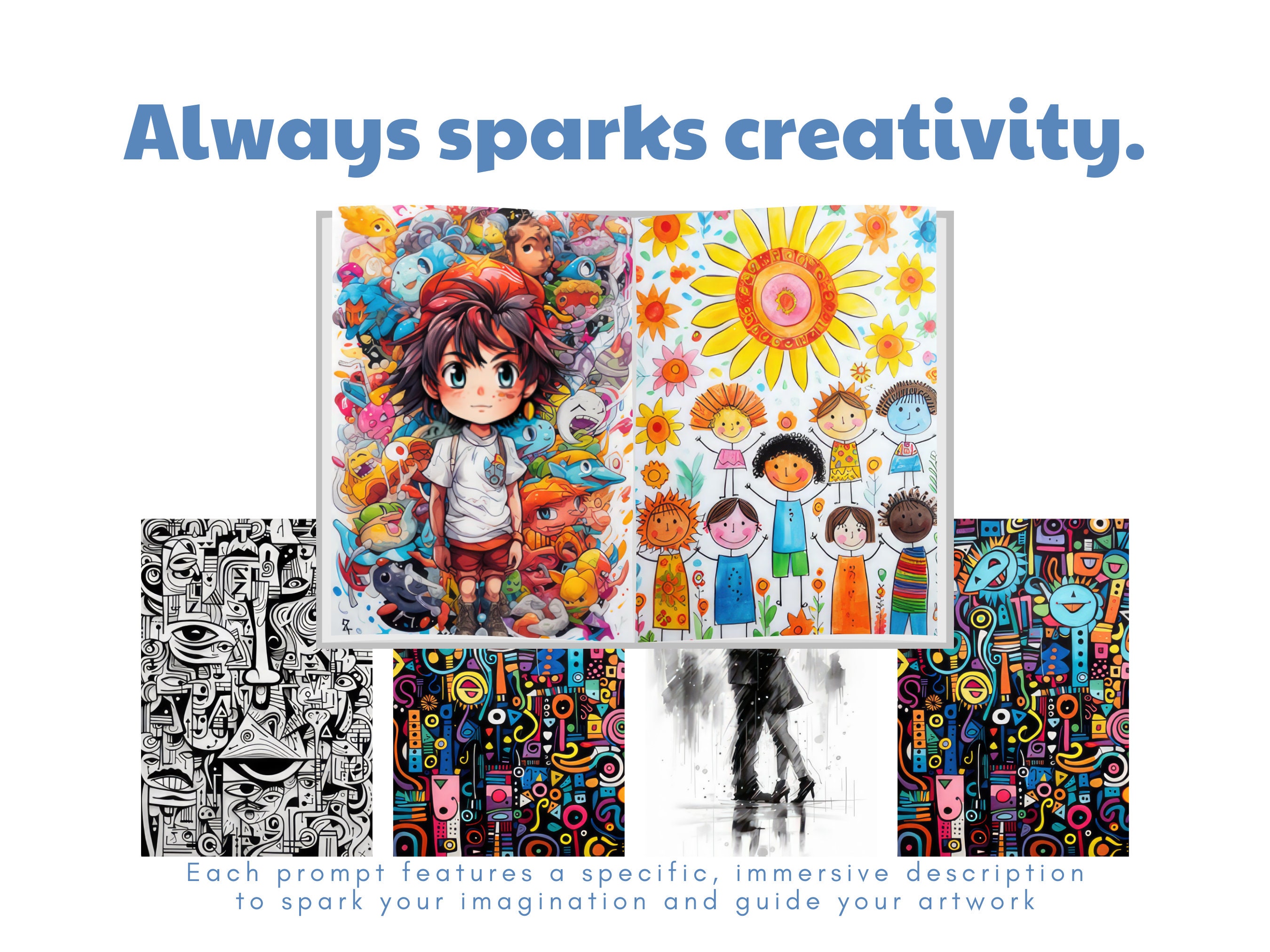 125 Doodle Art Midjourney Prompts, AI Art, Midjourney Prompts ...