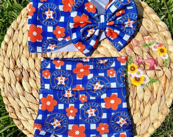 Conjunto de béisbol a juego para bebé niño pequeño Bummie y lazo - estilo boutique - tela personalizada - Texas