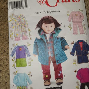 Uncut Simplicity sewing pattern 5733 Elaine Heigl Designs 18in Fashion Doll Clothes FF