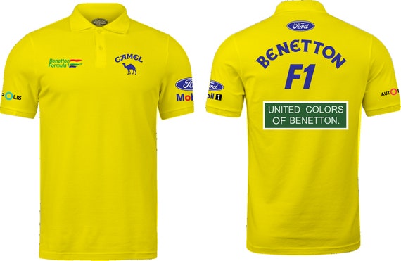 Das offizielle Benetton F1 Racing Team Kleidung Poloshirt