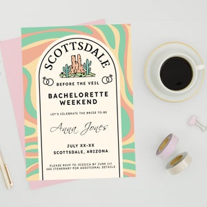Scottsdale Bachelorette Itinerary - Scottsdale Before the Veil - Template Download (.psd, .png) - Scottsdale, AZ