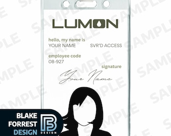 CUSTOM Severance Badge TV Show Costume Cosplay Employee ID (Canva Link)