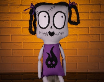 OOAK creepy cute weird rag art gothic funk doll