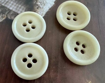 100 Pcs 15mm 4 Hole Cream Corozo Buttons for Shirt Skirt Suit Coat Suit Dress Sweater Uniform Vest Buttons Natural Buttons