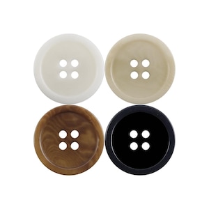 100 Pcs 15/18/20/23/25mm Corozo Buttons for Shirt Skirt Suit Coat Suit Dress Sweater Uniform Vest Buttons