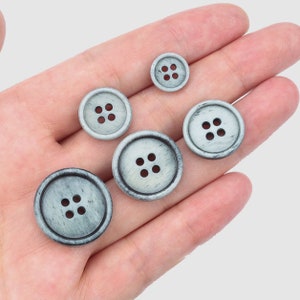 100 Pcs 11.5/15/18/20/23mm White Beige Green Blue Cow Bone Buttons Four hole Buttons for Sweater Jacket Shirt Skirt Suit Coat Dress
