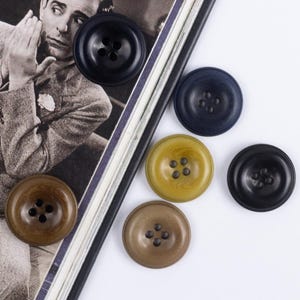 100 Pcs 15/18/20mm Corozo Buttons for Shirt Skirt Suit Coat Suit Dress Sweater Uniform Vest Buttons