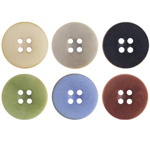 100 Pcs 11.5/15/18/20mm Corozo Buttons for Shirt Skirt Suit Coat Suit Dress Sweater Uniform Vest Buttons