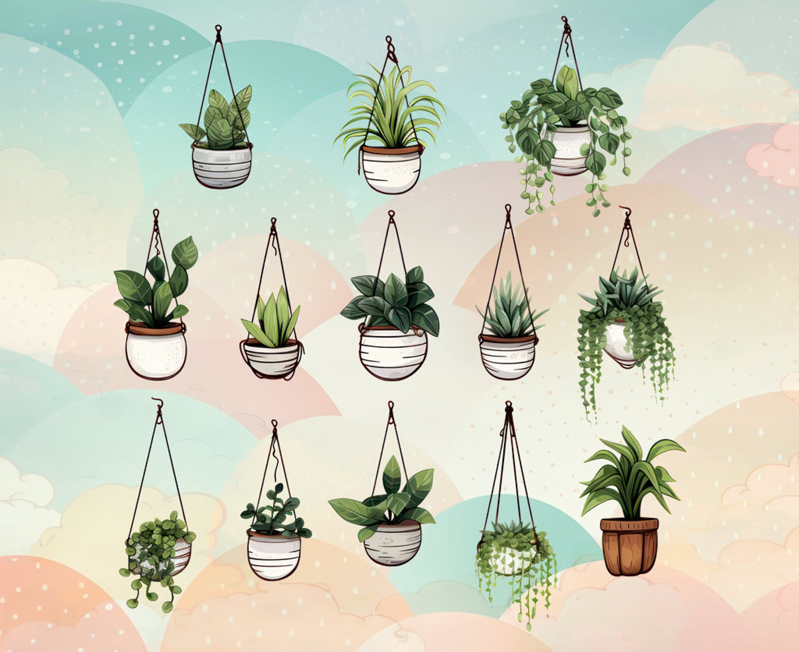 Hanging Plants Clipart
 Hanging Plants Clipart Potted Plants Clipart Plant Clipart 55 Designs