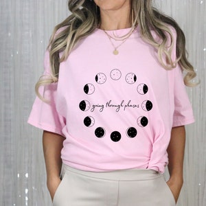 Moon Phase Shirt Moon Shirt Moon Phases Shirt Moon Shirt Moon Phases Astrology Shirt Moon And Stars Shirt