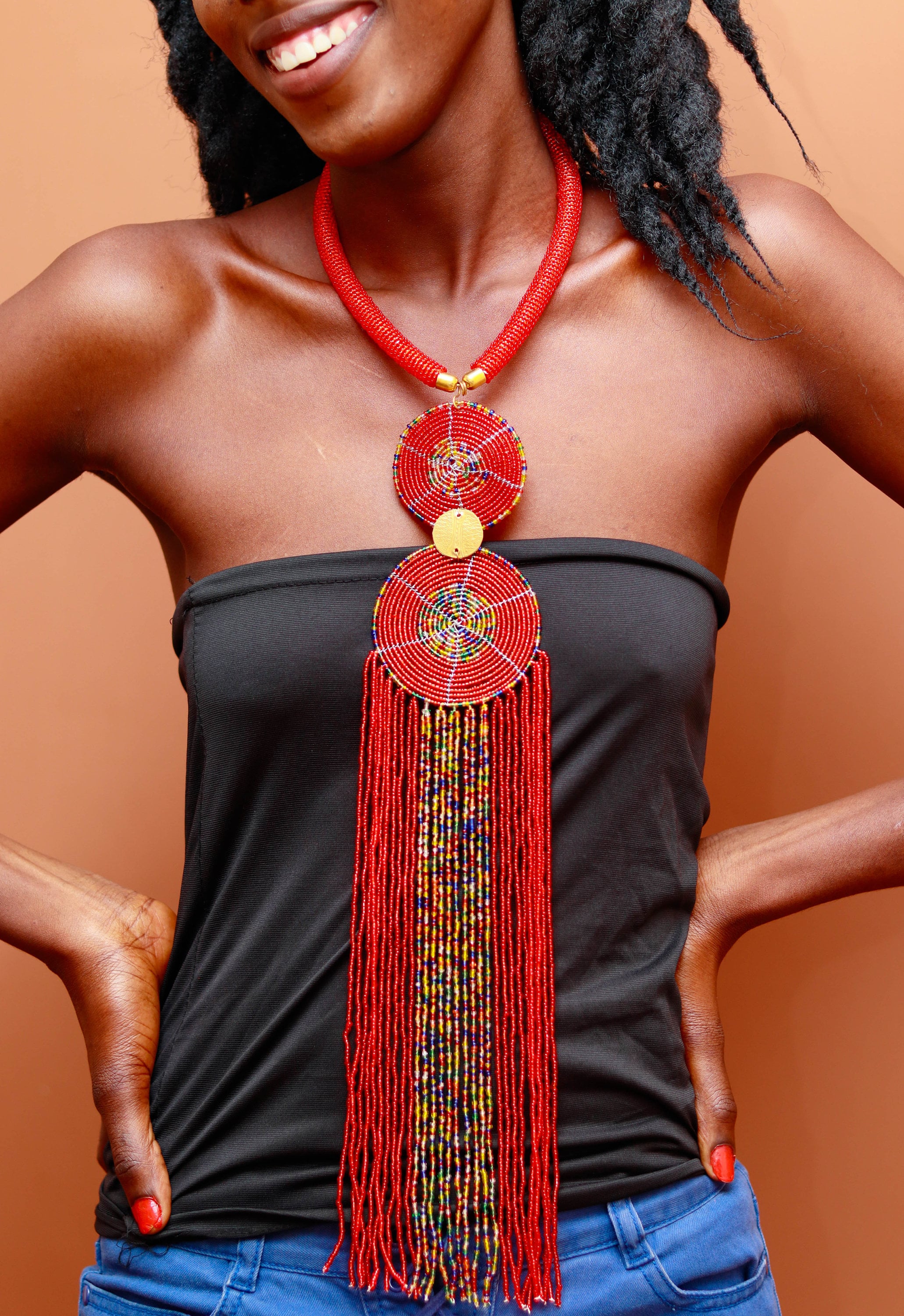 Maasai bead necklace - Etsy 日本