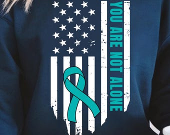 You Are Not Alone Flagge und Band (Digitaler Download), Hundemarke SVG, Veteran Awareness, svg, png und jpg