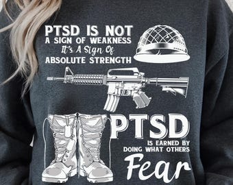 PTBS Awareness SVG, militärische Stärke Zitat Design, veteran Support Cut File, digitaler Download png, dxf, eps