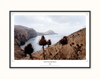 Madeira Shoreline Print | Tranquil Coastal Landscape Wall Art