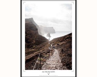 Madeira Hiking Trail Print | Ponta de São Lourenço Coastal Path Poster