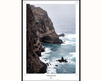 Madeira Cliff Print | Dramatic Coastal Wall Art | Japanese Paper Photography
