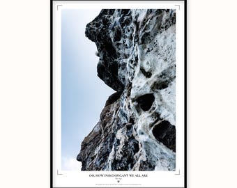 Madeira Volcanic Rock Print | Abstract Geology Texture Poster