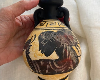 6" Unglazed Greek Pottery Vase - Museum copy