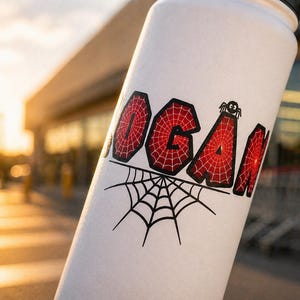 Spider-Man Personalized Water Bottle Laser Engraved Logan Tumbler Gift for Kids image 4