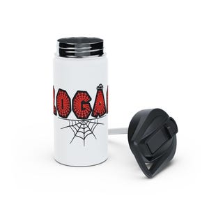 Spider-Man Personalized Water Bottle Laser Engraved Logan Tumbler Gift for Kids image 6