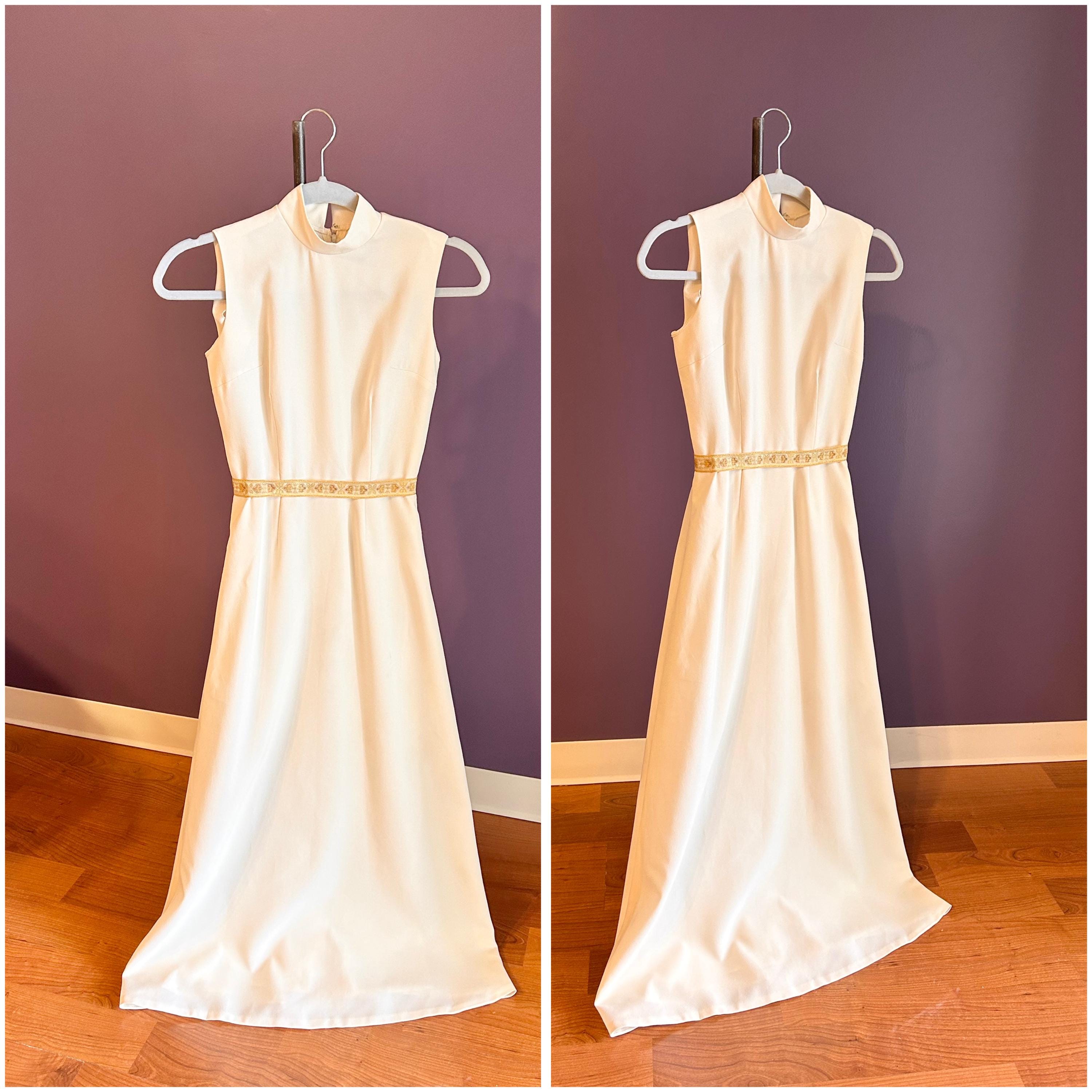 Gold and Cream Formal Dress - Etsy