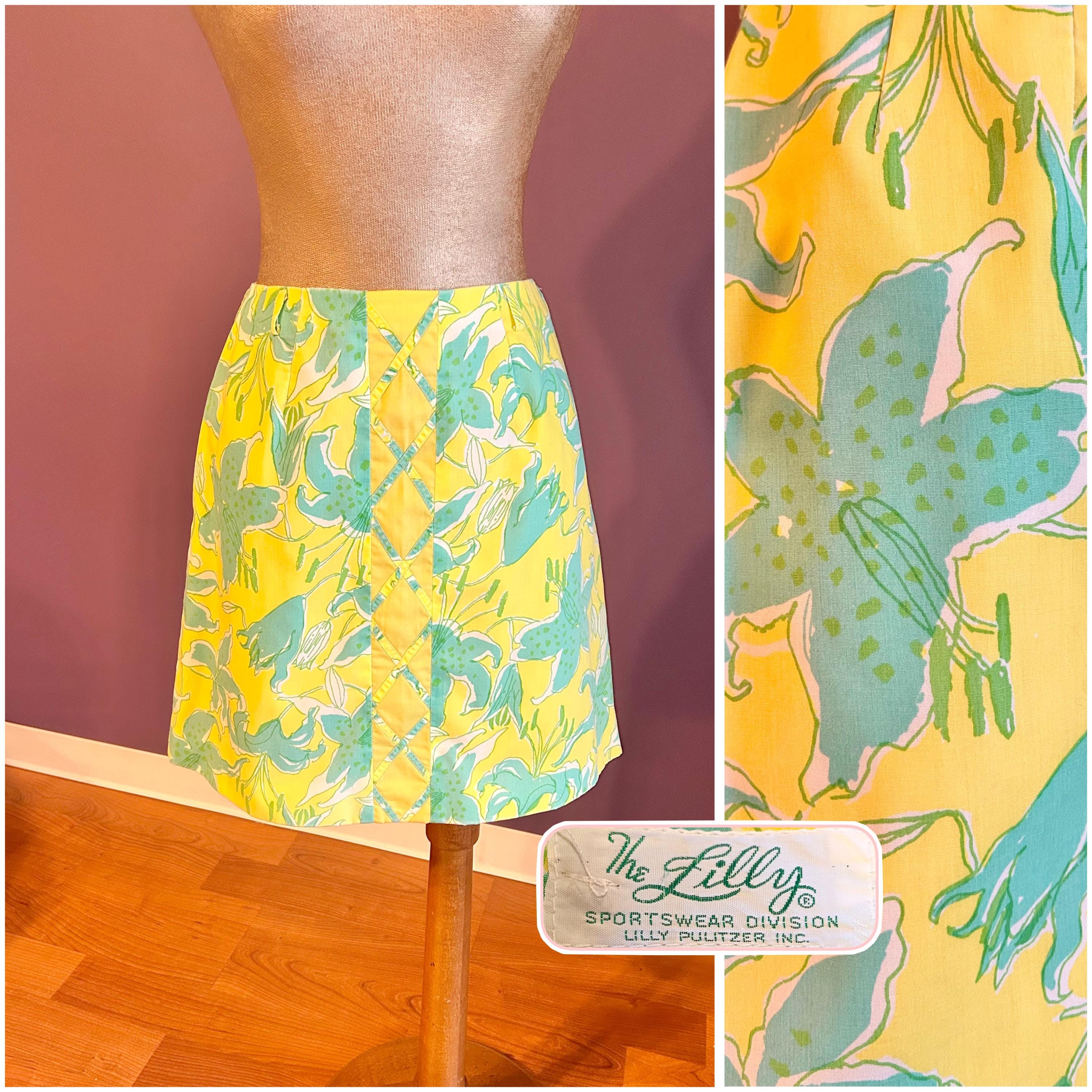 Jupe-Short Lilly Pulitzer Madison – Rose Et Marine – Floral – Taille M – Occasion