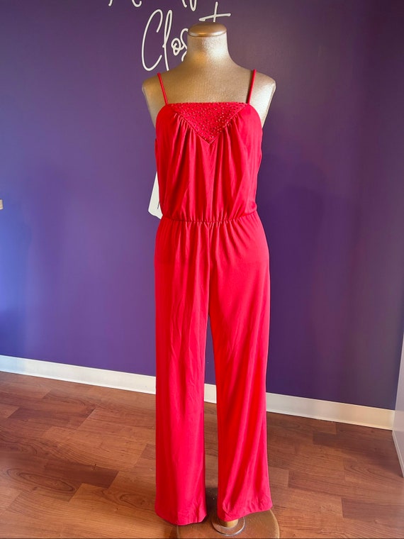 Vintage 70’s JCPenney Red Jumpsuit