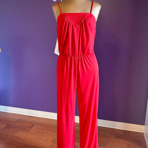 Vintage 70’s JCPenney Red Jumpsuit