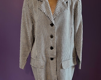 Vintage 80er Jahre Diana Marco Hahnentritt Blazer