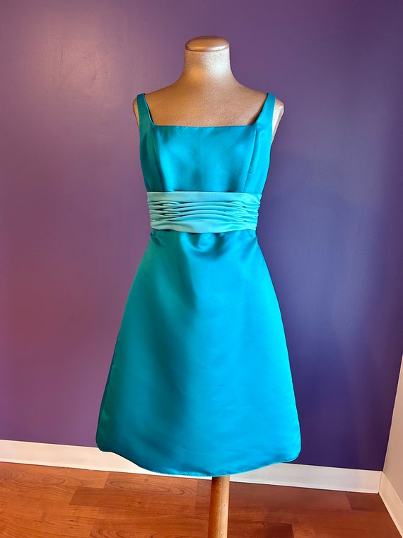 Vintage 2000s Y2K Eden Turquoise Bridesmaid / Prom