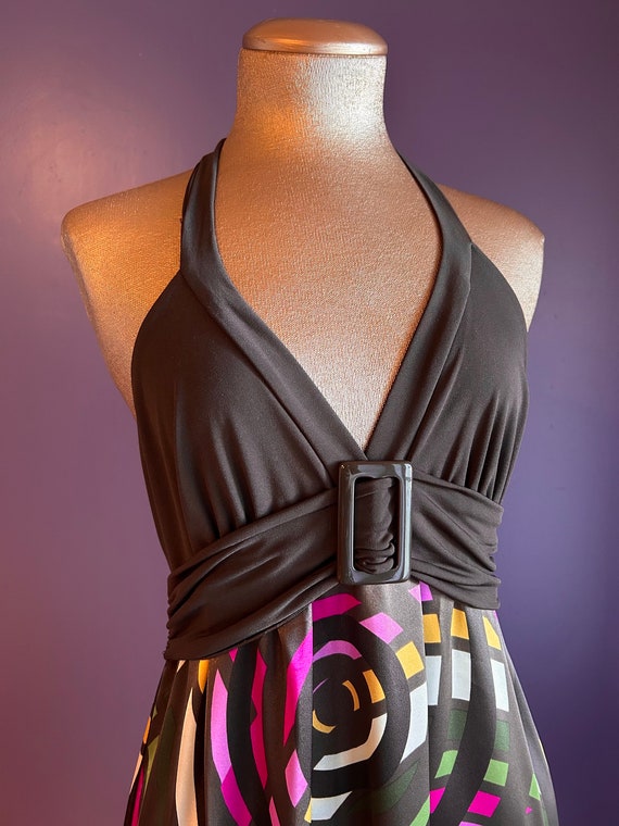 Vintage 90s/00s Candies Pink & Brown Halter Summe… - image 2