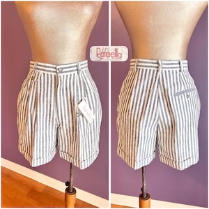 90s Striped Shorts - Etsy